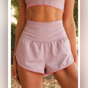 Free People Movement | Mauve High Waisted Shorts